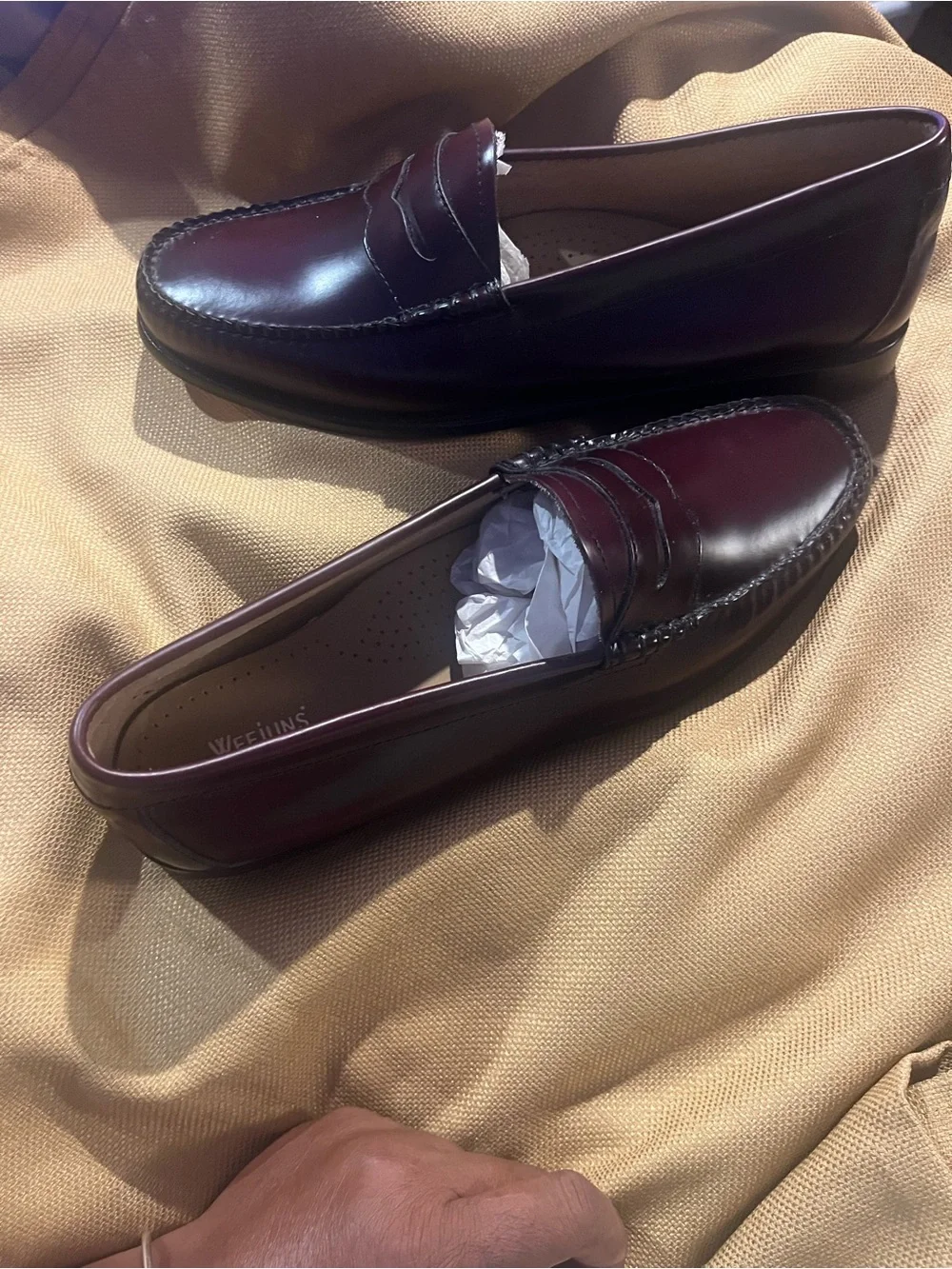 Women’s Burgundy Penny Loafers
